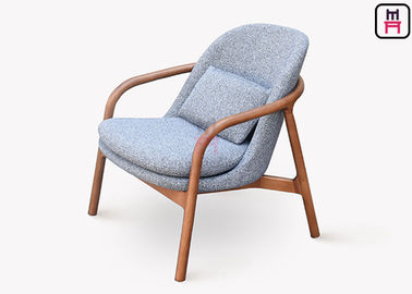 Wood Structure Modern Sofa Chair , Leisure Sofa Chair Custom Frame Color