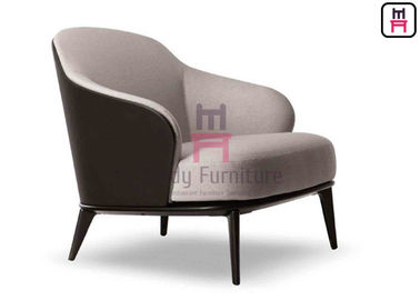 Comfortable Black Leather Armchair 79 * 86 * 80cm Size For Office /  Lobbies