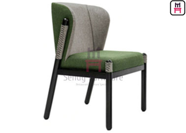 Black Ash Wood Frame Wood Restaurant Chairs Upholstered Shell Backrest Furniture