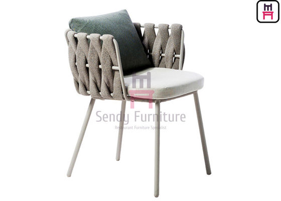 Balcony Terrace Waterproof 0.45cbm Woven Rope Dining Chair