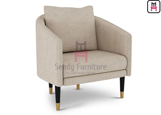 Wood 0.5cbm Fabric Upholstered Easy Chair 64*60*76cm