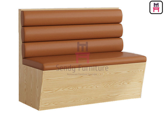 3 Channles Back Melamine Structure Upholstered Restaurant Booth