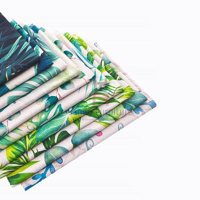 1.8mm Width 680g/m Flower Patterned Fabric SGS For Booth Seating