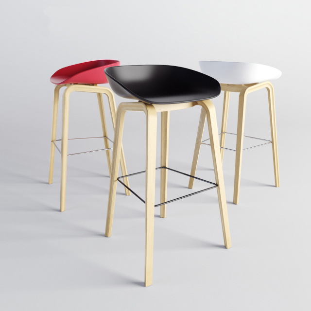 Nodic Egg Chair Plastic Counter Stools , Egg Bar Stool Modern PP Wood Frame