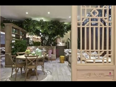 Wedding Event Romantic Wood Restaurant Chairs X back chair Rattan Seats / French Style