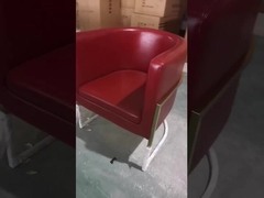 Velvet Upholstered Low Back 0.42cbm Restaurant Dining Chair