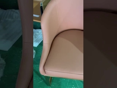 No Foldable Hotel Restaurant Chairs Stainless Steel Frame Comfortable Modern Style