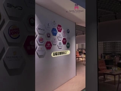 Hollowed Out Back Metal Restaurant Chair With Leather Upholstered