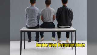 Durable Wood Restaurant Chairs Comfort & Style
