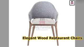 Elegant Wood Restaurant Chairs