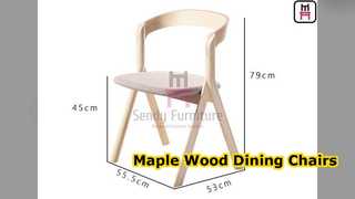 Maple Wood Restaurant Chairs Comfort & Style