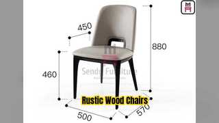 Rustic Wood Restaurant Chairs for Ambiance