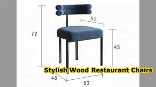 Wood Restaurant Chairs Stylish & Comfy Seating